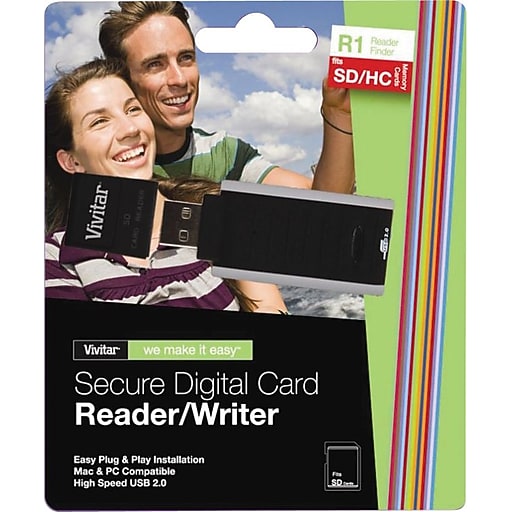 Vivitar RWSD Secure Digital Card Reader/Writer Staples