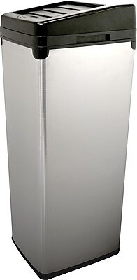 iTouchless IT14SC 14 Gallon Automatic Stainless Steel Touchless Trash Can