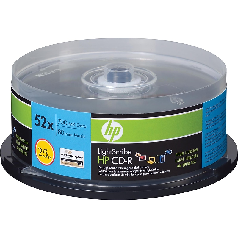 HP 25/Pack 700MB Lightscribe CD-R image 1