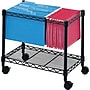 Safco Metal Mobile File Cart with Lockable Wheels, Black (5201BL)~#|#~s0334845_sc7