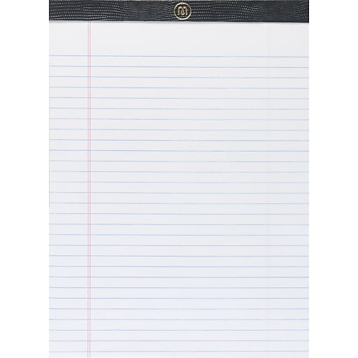 M By Staples 8 1 2 X 11 3 4 White Perforated Note Pad Narrow Rule 6 Pack At Staples