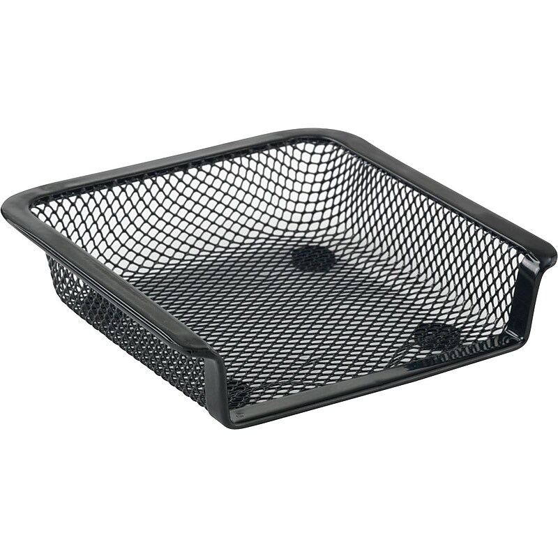Staples® Black Wire Mesh Memo Holder image 1