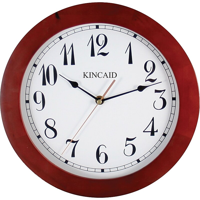 Kincaid Round Wall Clock, Cherry, 11 1/2" image 1