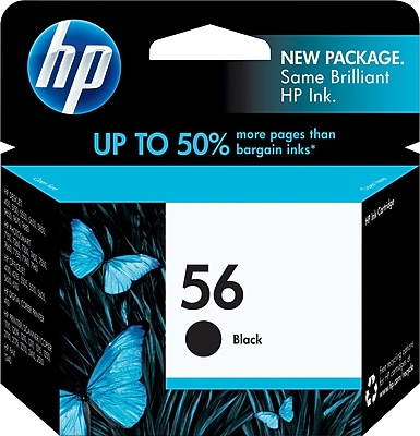 HP 56 Black Standard Yield Ink Cartridge, Prints Up to 520 Pages (C6656AN#140) Sansujyuku sansujyuku.com