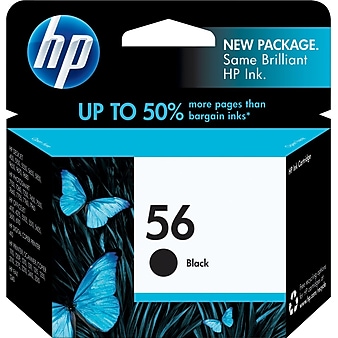 HP 56 Black Standard Yield Ink Cartridge (C6656AN#140)