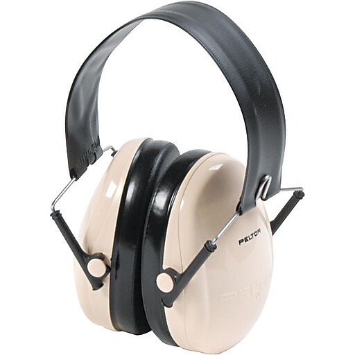 Peltor® Low Profile Folding Ear Muff, White, 95 dB Staples