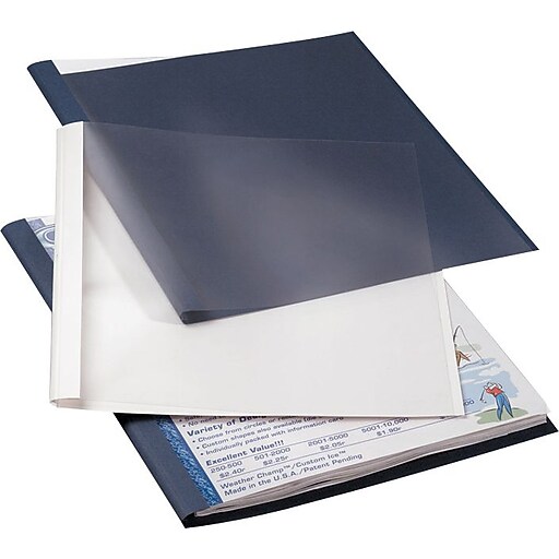 Fellowes Presentation Cover, 8.5" x 11", White/Clear, 10/Pack (5225101) Staples