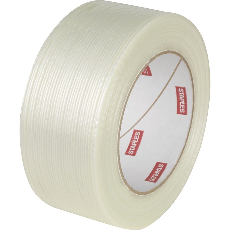 Staples® 4 mil. Filament Tape, 1.9" x 60 yards, 3" Core, 6/Pack (52945) image 1