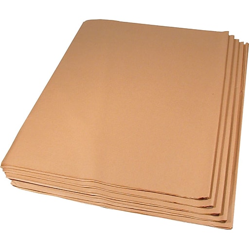 Kraft tissue paper, 15 RECYCLED tissue paper sheets 20” x 30” MADE IN USA