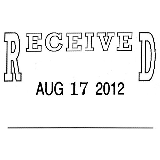 Offistamp® Traditional Date and Received Stamp Staples
