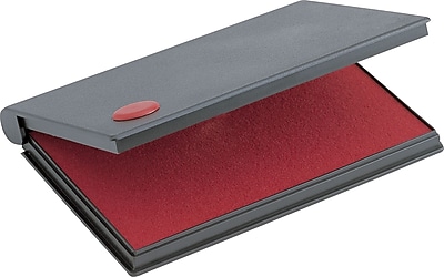 Durable Lightweight 2-3/4 x 4-3/8 Red Veltec Premium Quality Felt Rubber Stamp Ink Pad 
