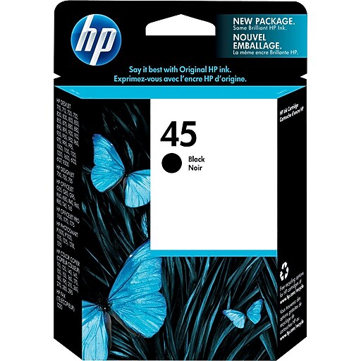 HP 45 Black Ink Cartridge (51645A) at Staples