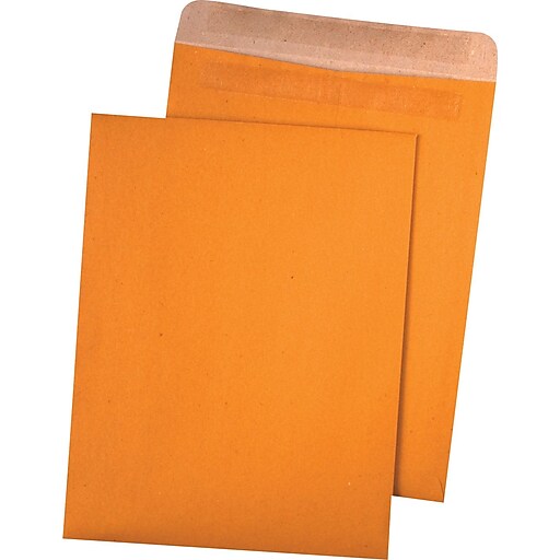 Quality Park RediSeal Catalog Envelope, 10" x 13", Brown, 100/Box