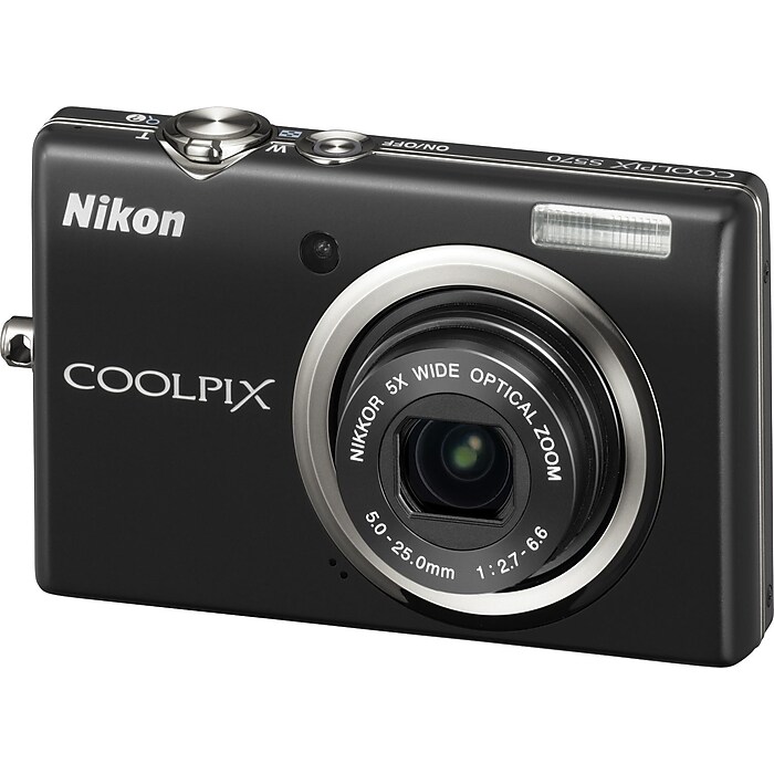 Nikon Coolpix S570 Digital Camera, Black | Staples