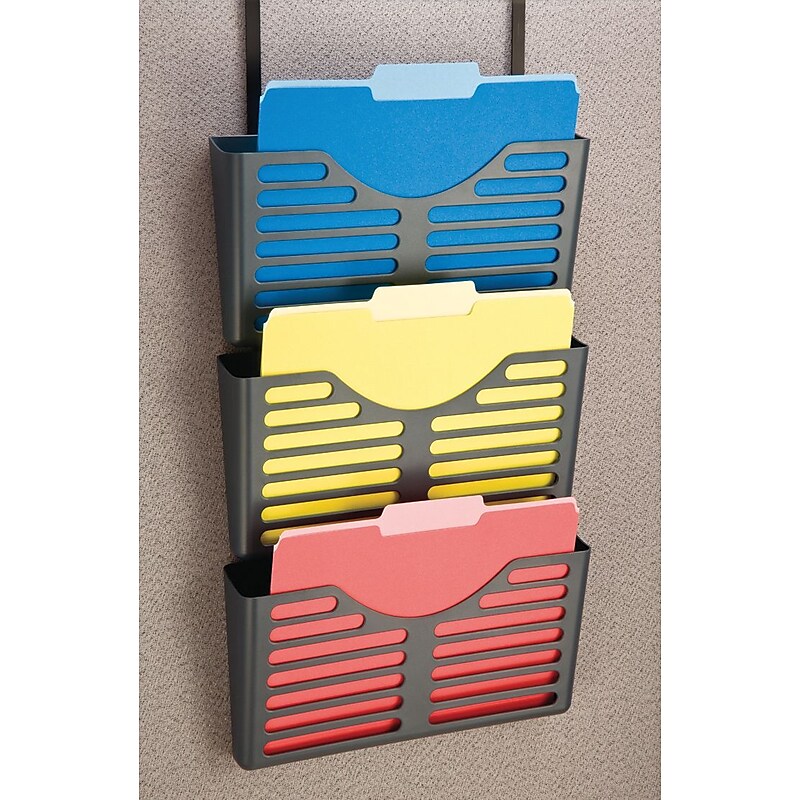 Officemate® Panel Verticalmate™ 3-Tier File Pockets with Hanger (29314) image 1