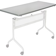 Impromptu® Mobile Training Table, Rectangle Top - 48 x 24" Gray