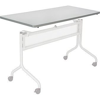 Impromptu® Mobile Training Table, Rectangle Top - 72 x 24" Gray