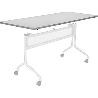 Impromptu® Mobile Training Table, Rectangle Top - 72 x 24" Gray