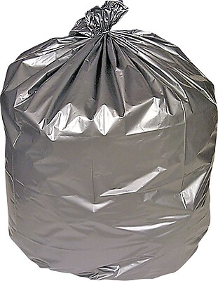silver trash bags