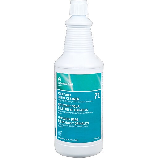 Sustainable Earth® by Staples® 71 Restroom Cleaner Toilet and Urinal Cleaner, Citrus Scent, 32