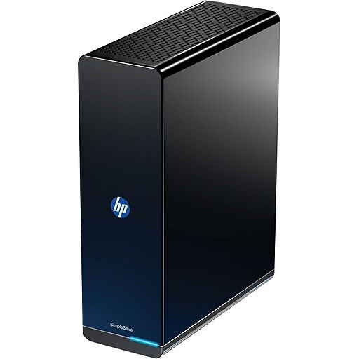 HP SimpleSave External Hard Drive 1.5TB USB 2.0, Glossy Black