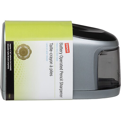 STAPLES® SLIM BATTERYPOWERED PENCIL SHARPENER (17813) Staples