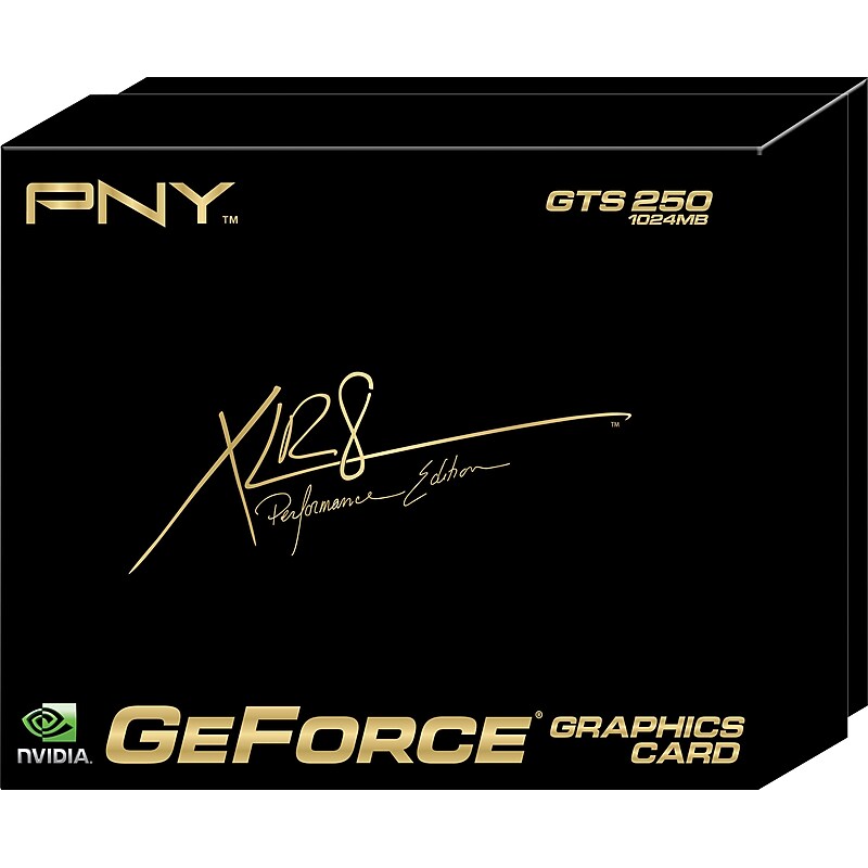 PNY XLR8 GeForce GTS 250 1024MB PCIe Graphics Card image 1