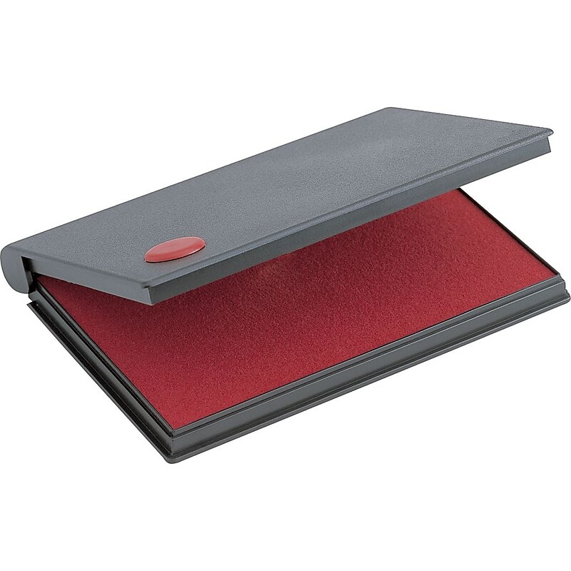 2000 Plus Felt Stamp Pads, 2-3/4x4-1/4", Red, 12/Carton (090410-CT) image 1