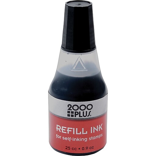 2000 Plus Ink Refills for Self-Inking Stamp Pads, Black, 24/Carton  (032962-CT)