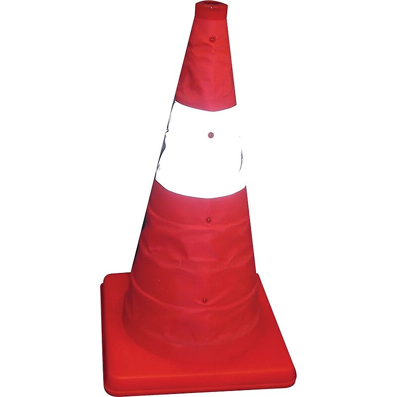 Tatco Collapsible Traffic Cone, Orange Glow image 1