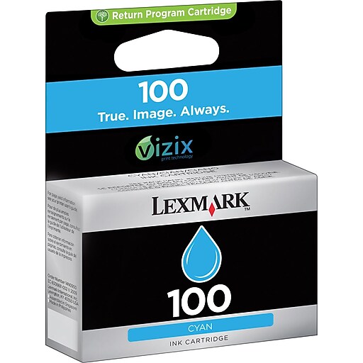 Lexmark 100 Cyan Return Program Ink Cartridge (14N0900) at Staples