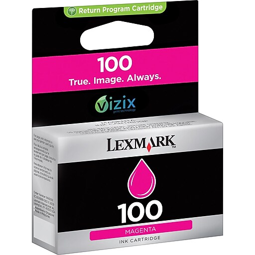 Lexmark 100 Magenta Return Program Ink Cartridge (14N0901) at Staples
