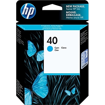 HP 40 Cyan Standard Yield Ink Cartridge