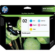 HP 2 Cyan/Magenta/Yellow/Light Cyan/Light Magenta Standard Yield Ink Cartridge, 5/Pack (CC604FN#140)