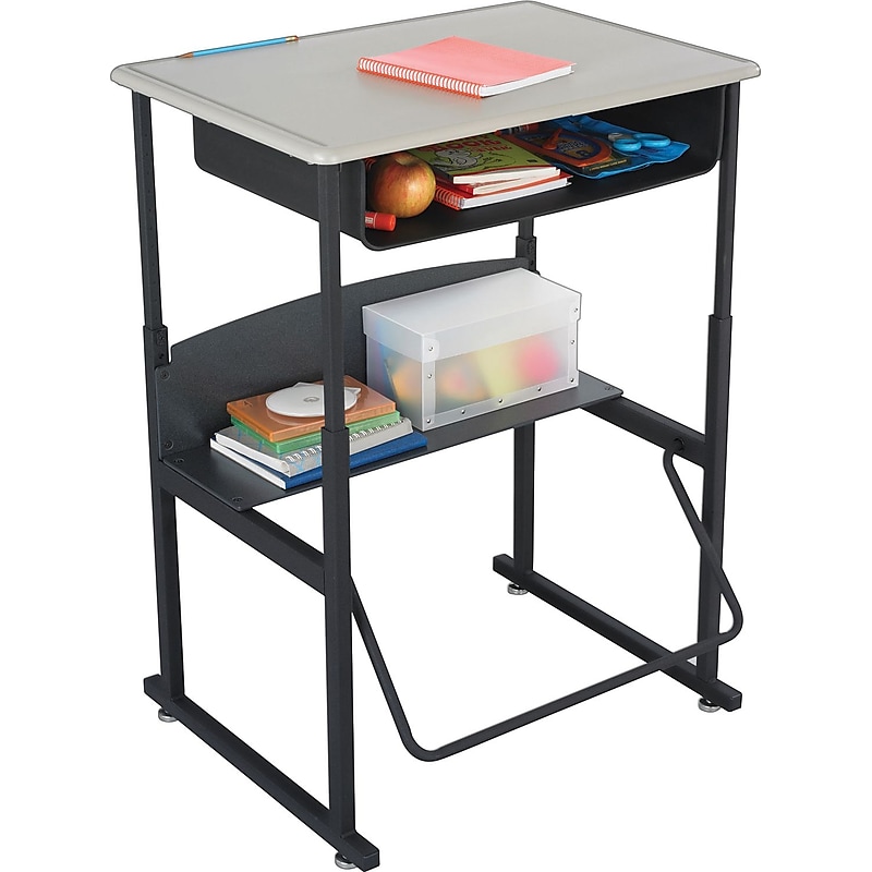 Safco AlphaBetter Stand-Up Desk - Standard Top with Book Box