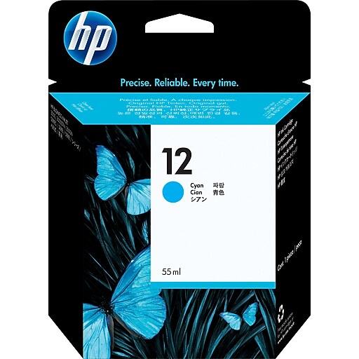 HP 12 Cyan Standard Yield Ink Cartridge (C4804A) at Staples