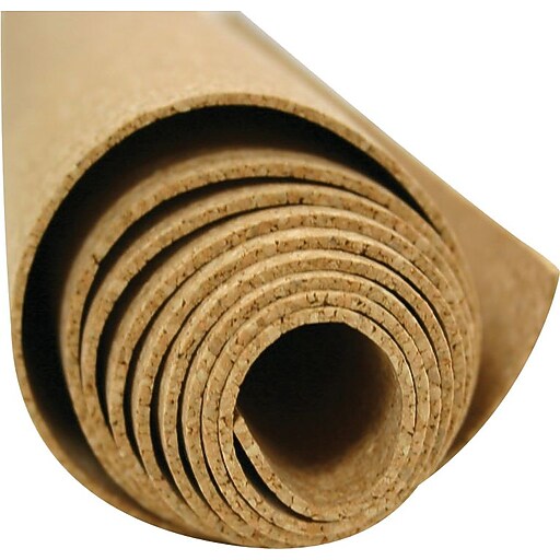Ghent Cork Roll 1/8" Thick, 12'L x 4'W at Staples