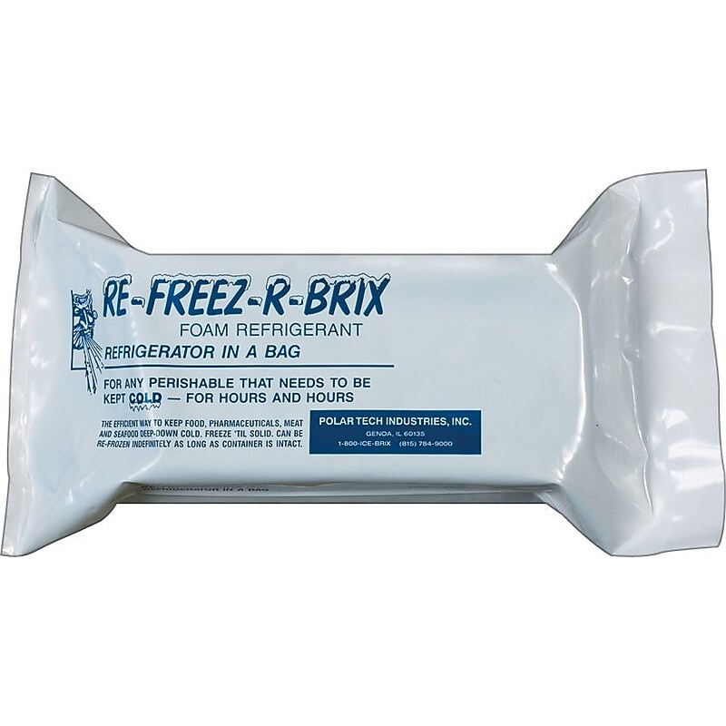 Re-Freez-R-Brix Cold Pack, 7.5 oz., 4.5" x 2", 48/Carton (RB7) image 1