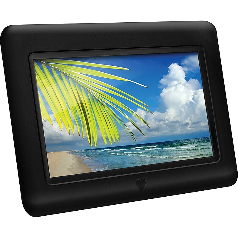 Aluratek 7" Digital Picture Frame, Black (ADPF07SF) image 1