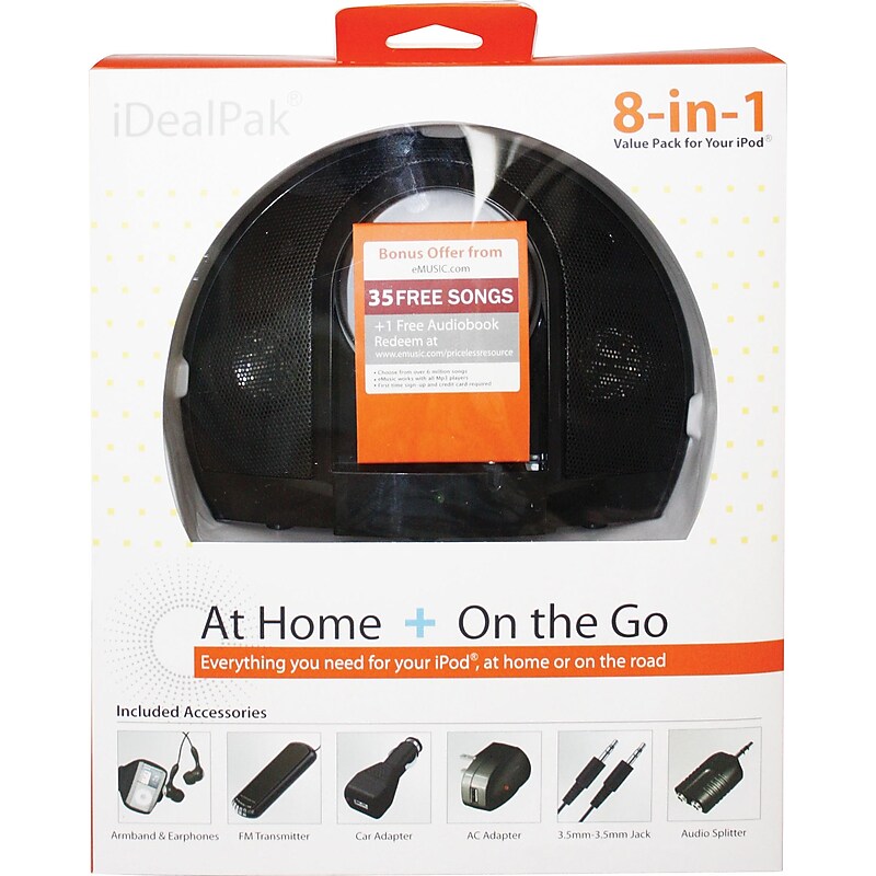 iDealPak 8-in-1 Value Pack for Your iPod, Black image 1