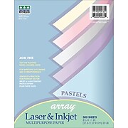 Pacon® Array® Pastels Paper, Assorted Colors, 20 lb., 500/Rm