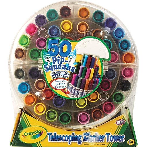 Crayola 50 Pip Squeaks Washable Markers: What's Inside the Box