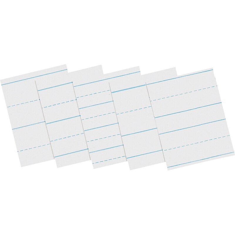Pacon Skip-A-Line Newsprint, 11" x 8.5", Ruled, 500 Sheets/Ream image 1