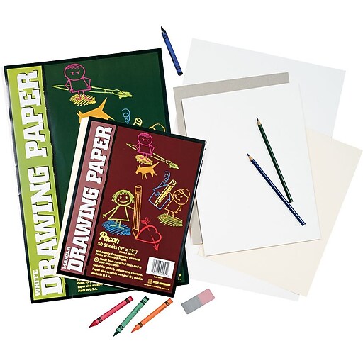 Pacon® Drawing Paper, Mediumweight, 18x24", White Staples