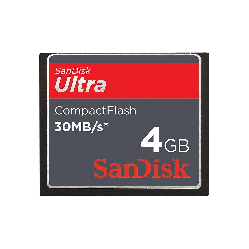 SanDisk Ultra 4GB Compact Flash Memory Card, Class 4 (SDCFH-004G-A11) image 1