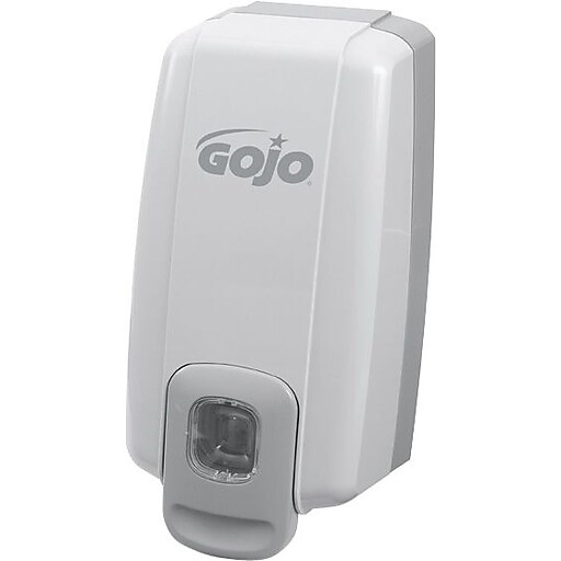 GOJO NXT Soap Dispenser, White/Gray, 10"L x 5"W x 4"D Staples