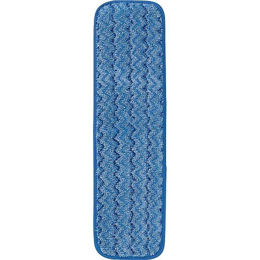 Rubbermaid HYGEN™ Microfiber Damp Mop Pad, Blue, 18" (FGQ41000BL00