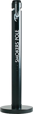 RUBBERMAID FGR1BK Smokers Pole,41",Black 