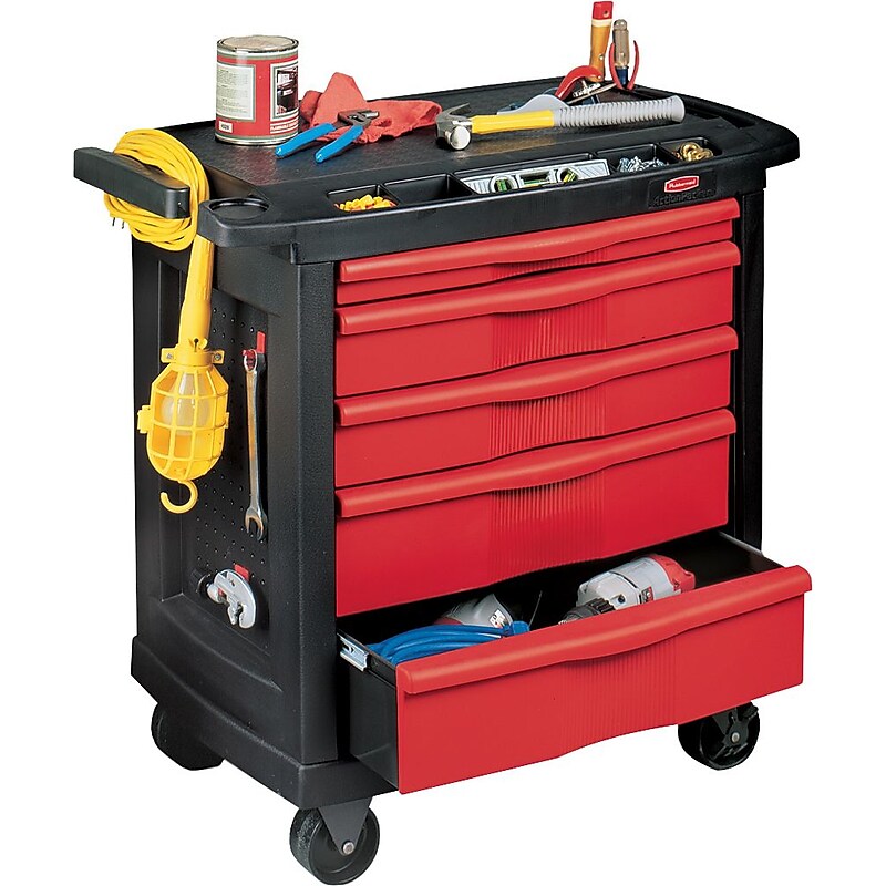 Rubbermaid 5-Drawer Mobile Workcenter (FG773488BLA) image 1