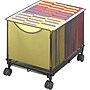 Safco Onyx Metal Mobile File Cart with Swivel Wheels, Black (5211BL)~#|#~s0358693_sc7